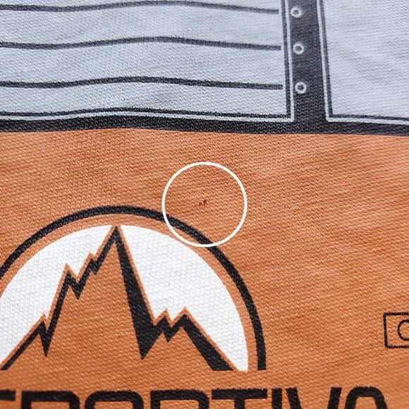 La Sportiva Van T Shirt Mens L Red Organic Cotton Camper Bus Outdoor Life - Picture 7 of 9